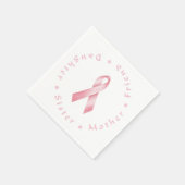 Roze lint servet (Hoek)