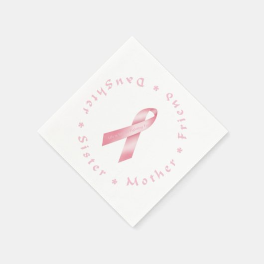 Roze lint servet (Hoek)