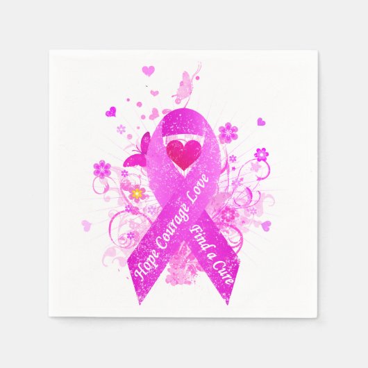 Roze lint  servet (Voorkant)