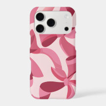 Roze Lint Silhouet iPhone Hoesje | Bold Coquette