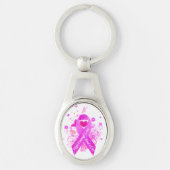 Roze lint  sleutelhanger (Voorkant)