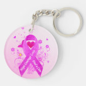 Roze lint  sleutelhanger (Achterkant)