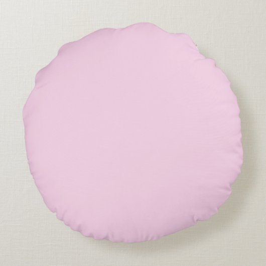 Roze lint-Sleutelhanger Rond Kussen (Achterkant)