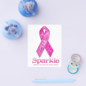 Roze lint Sparkle-cadeaus Flyer (Enkel)