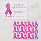 Roze lint Sparkle-cadeaus Visitekaartje (Voorkant / Achterkant)