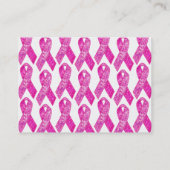 Roze lint Sparkle-cadeaus Visitekaartje (Achterkant)
