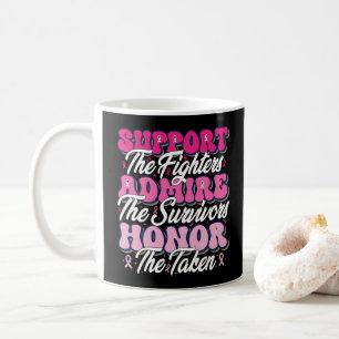 Roze Lint Steun Bewonderen Eer Betrokkenheid bij B Koffiemok