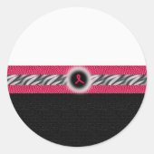 Roze lint sticker (Voorkant)