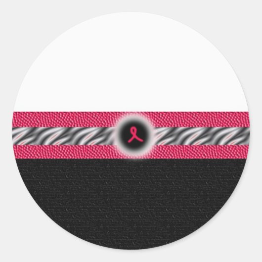 Roze lint sticker (Voorkant)