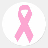 Roze lint-Sticker Ronde Sticker (Voorkant)