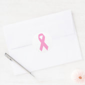 Roze lint-Sticker Ronde Sticker (Envelop)