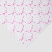 Roze lint strikken tissuepapier (Detail)