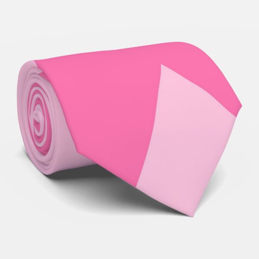 Roze lint stropdas (Opgerold)