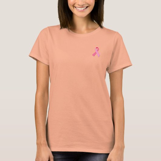 Roze lint t-shirt (Voorkant)