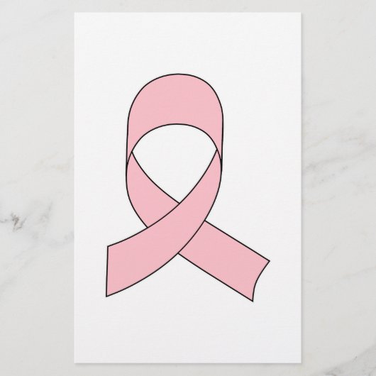 Roze Lint Tekening Briefpapier (Voorkant)