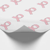 Roze Lint Tekening Cadeaupapier (Hoek)