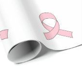 Roze Lint Tekening Cadeaupapier (Rol Hoek)