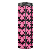 Roze lint thermotumbler thermosbeker (Achterkant)
