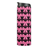 Roze lint thermotumbler thermosbeker (Geroteerd rechts)