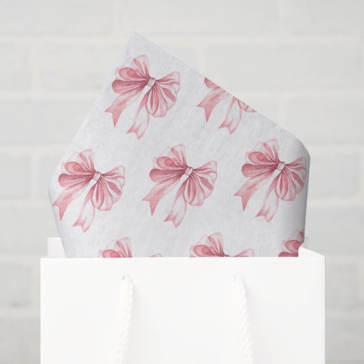 Roze lint tissuepapier (Cadeauzakje)