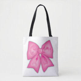 Roze lint tote bag