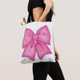 Roze lint tote bag