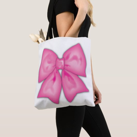 Roze lint tote bag (Dichtbij)