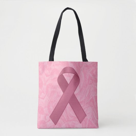Roze lint tote bag (Voorkant)