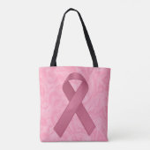 Roze lint tote bag (Achterkant)