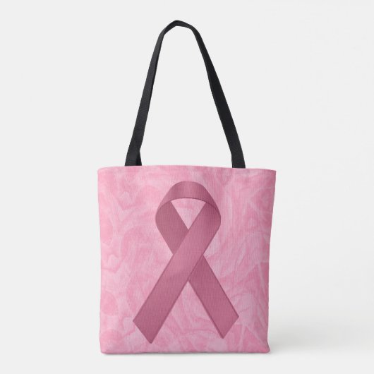 Roze lint tote bag (Achterkant)