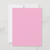 Roze lint trouwjurk save the date (Achterkant)