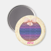 Roze lint trouwmagneet magneet (Voorkant / Achterkant)