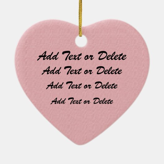 Roze lint uit het hart - SRF Keramisch Ornament (Achterkant)