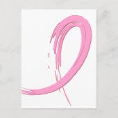 Roze lint van borstkanker A4 Briefkaart (Voorkant)