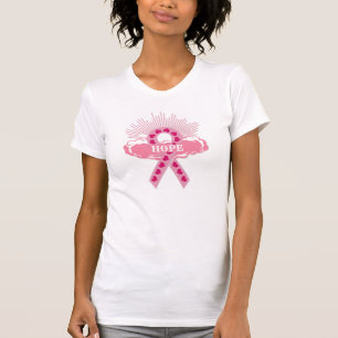 Roze lint van de hoop T-shirt