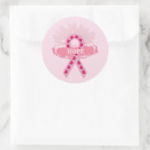 Roze lint van de Sticker van de hopronde (Tas)