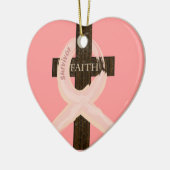 Roze lint van Faith Ornament (Links)