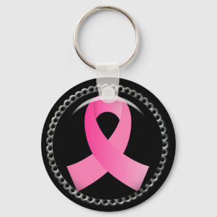 Roze lint van flair Breast Cancer Sleutelhanger
