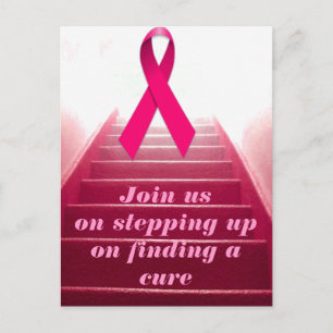 Roze lint van Hope_ Briefkaart