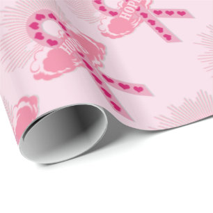 Roze lint van Hope Roze inpakpapier