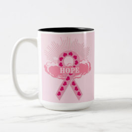 Roze lint van hoproze Mok