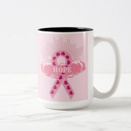 Roze lint van hoproze Mok