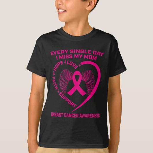 Roze lint verlies van moeder moeder borstkanker CK T-shirt (Voorkant)