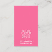 Roze Lint Visitekaartje (Achterkant)