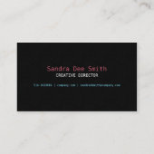 Roze lint visitekaartje (Achterkant)