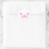 Roze lint vlinder borstkanker | STICKER (Tas)