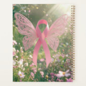 Roze lint vlinder in een tuin planner (Achterkant)