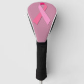 Roze lint voor borstkanker golfheadcover (Voorkant)