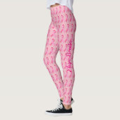 Roze lint voor borstkanker leggings (Links)