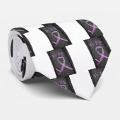 Roze lint voor borstkanker stropdas (Opgerold)